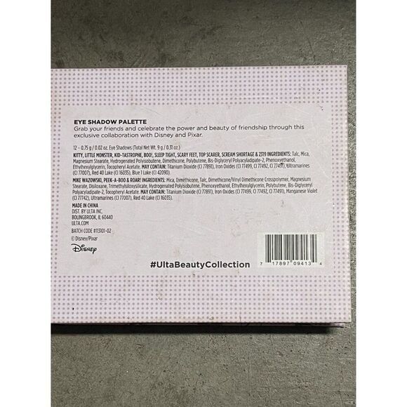 Disney Pixar Monsters Inc. Eye Shadow Palette Ulta Beauty 12 Shades, NEW - Picture 6 of 7